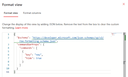 sharepoint format view